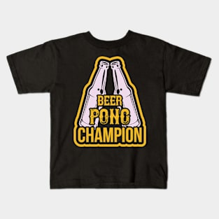 Beer Pong Champion T Shirt For Women Men Kids T-Shirt